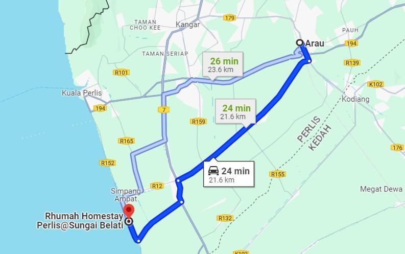 Willa Rhumah Sungai Belati Simpang Empat  Zewnętrze zdjęcie